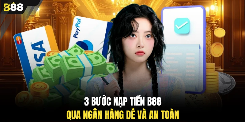 3 bước nạp tiền B88 qua ngân hàng dễ và an toàn